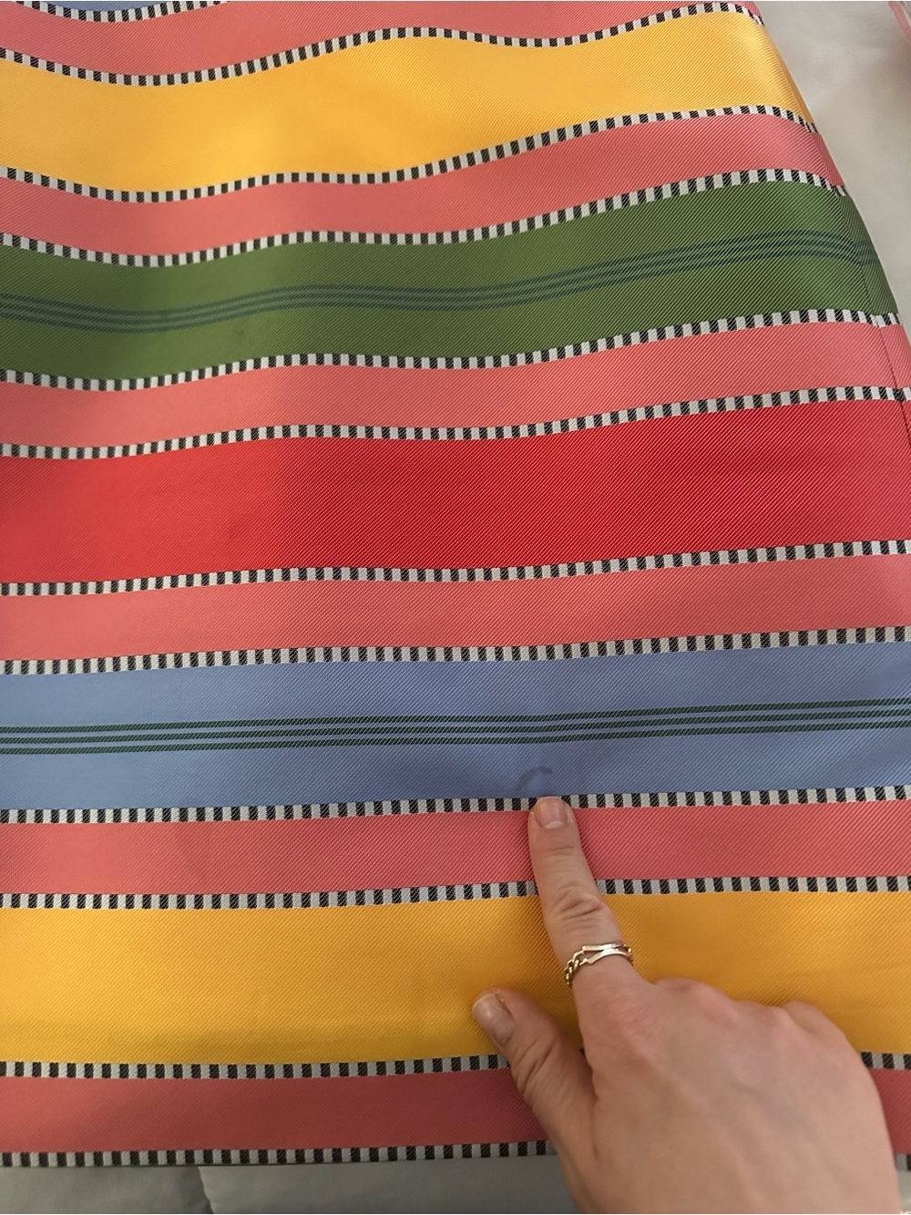 Antonio Melani Puff Sleeves Rainbow Dress - Picture 4 of 4